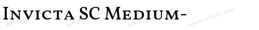 Invicta SC Medium字体转换